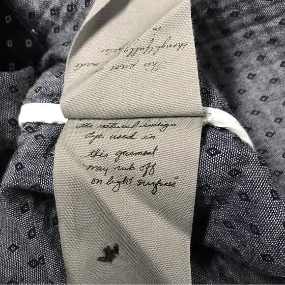 Raquel Allegra Jaquard Navy Blue Diamond Print Buttoned Blazer Coat Jacket Small - Picture 14 of 16